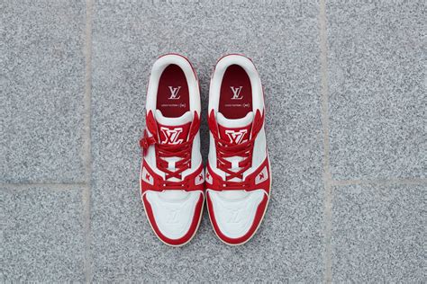 tenis louis vuitton hombre rojos|louis vuitton spike trainers.